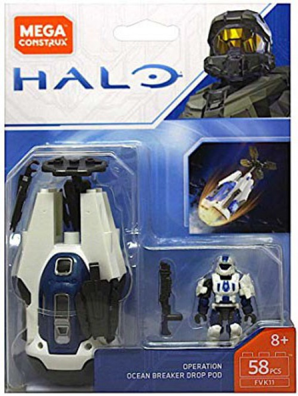 Halo Mega Construx Operation Ocean Breaker Drop Pod Set Mattel - ToyWiz