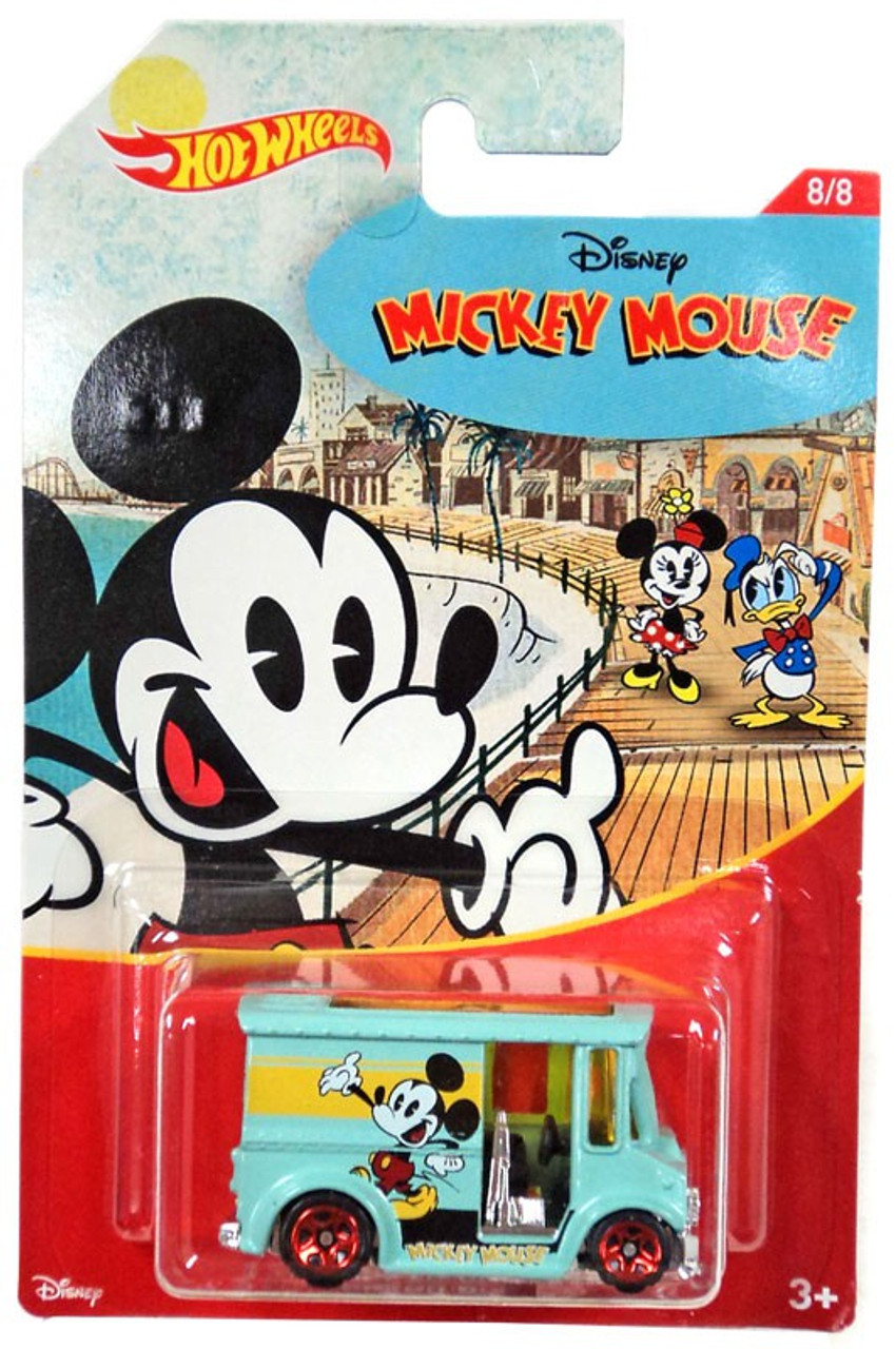 mickey mouse hot wheels cars