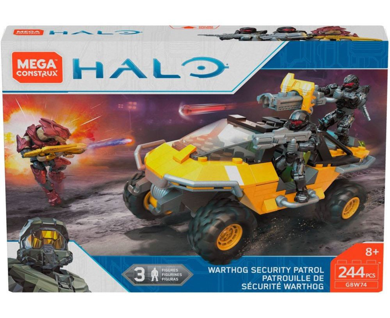 mega construx halo warthog run