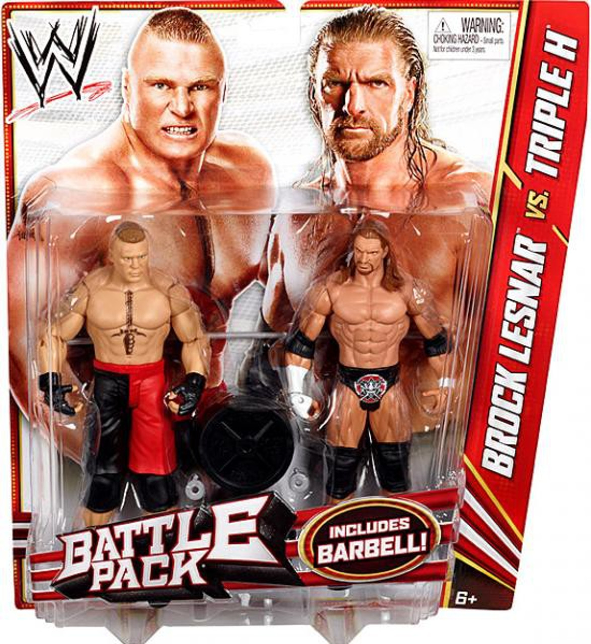 WWE Wrestling Battle Pack Series 20 Brock Lesnar vs. Triple H Action ...