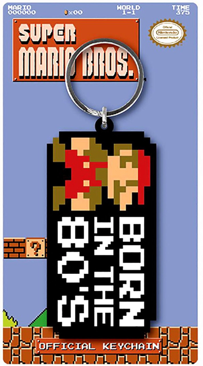 Super Mario 8 Bit Mario Keychain Born In The 80s