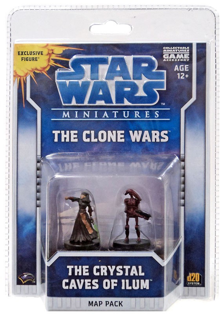 Star Wars Collectible Miniatures Game The Clone Wars The Crystal Caves Of Ilum Map Pack Wizards Of The Coast Toywiz - roblox lightsaber battlegrounds code