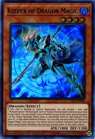 YuGiOh 2018 MegaTin Mega Pack Single Card Ultra Rare Keeper of Dragon