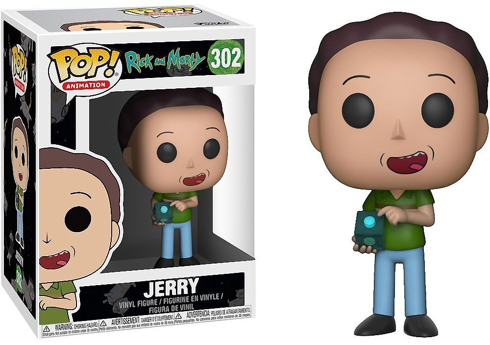 Funko Rick Morty POP Animation Jerry Vinyl Figure Damaged Package