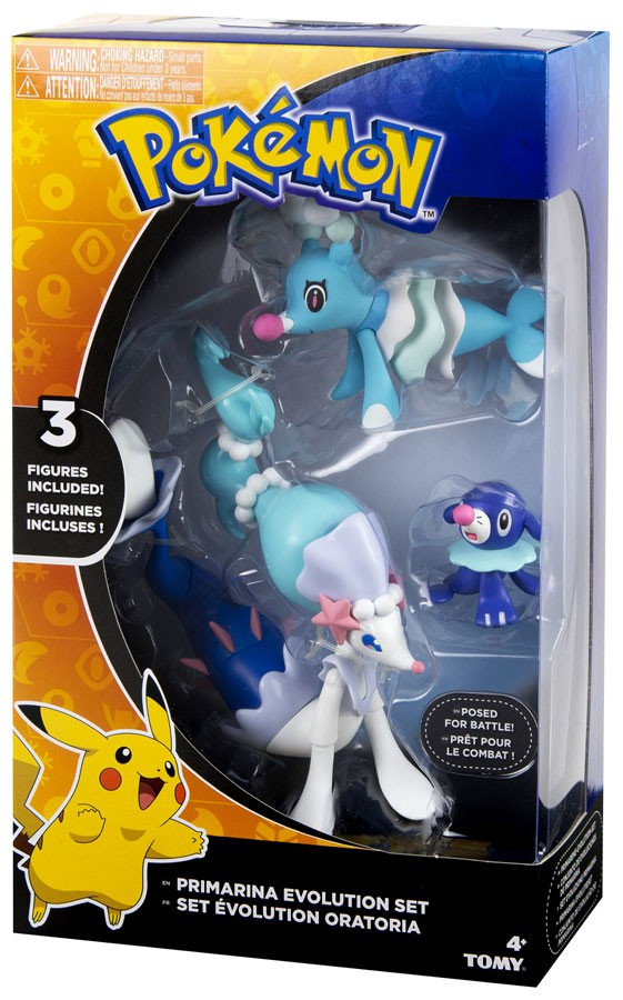 Pokemon Evolution Set Primarina Popplio Brionne Figure 3 Pack