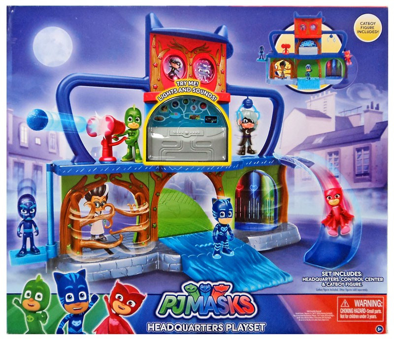 Disney Junior PJ Masks Headquarters Playset Includes CatBoy Just Play