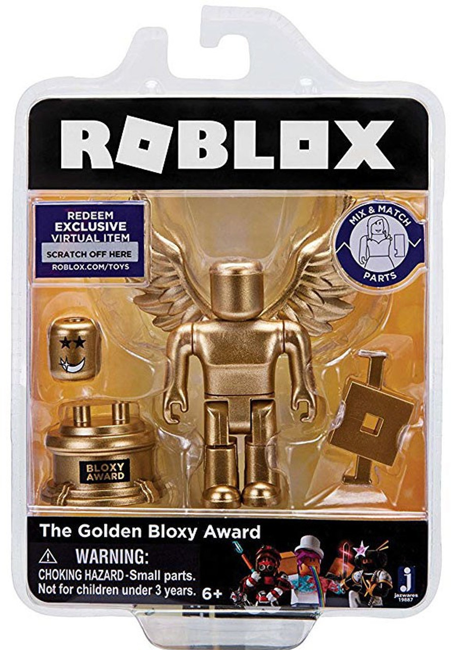 Roblox The Golden Bloxy Award 3 Action Figure Jazwares Toywiz - amazoncom roblox gold collection the golden bloxy award