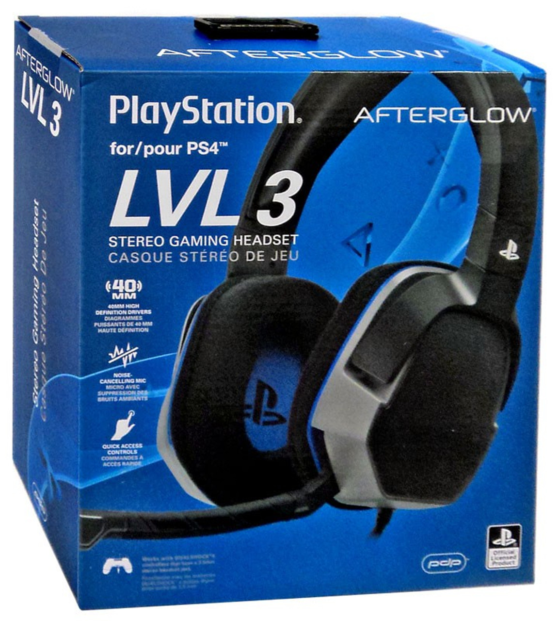 Playstation Afterglow LVL 3 Wired Headset PS4 PDP - ToyWiz