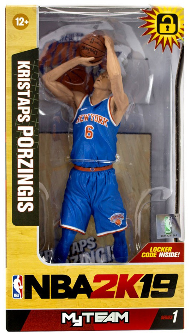 Mcfarlane Toys Nba New York Knicks Nba 2k19 Myteam Series 1 Kristaps Porzingis Action Figure Toywiz