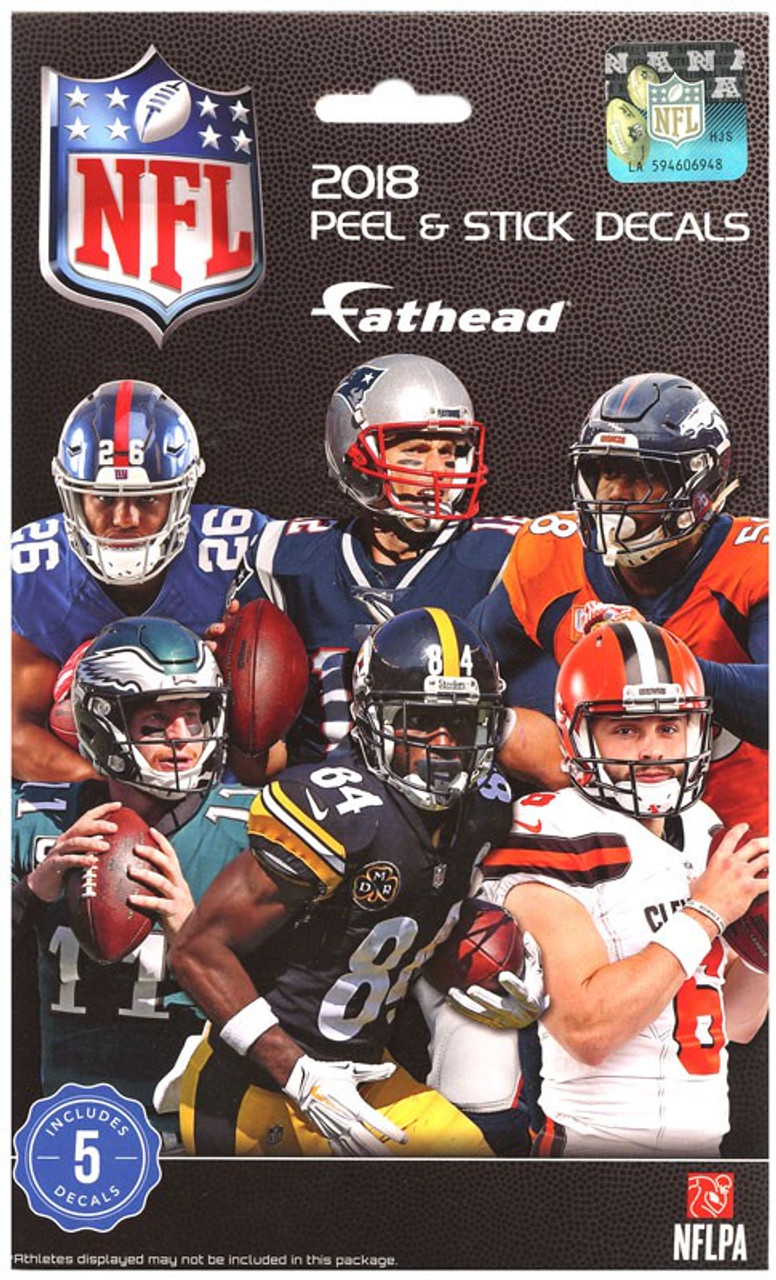 Nfl Fatheads 2018 Nfl Tradeables Mystery Pack 5 Vinyl Decals Fathead Llc Toywiz - fathead roblox