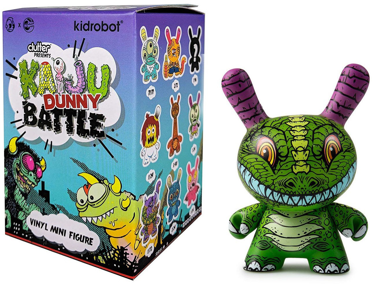 Dunny Kaiju Battle 3 Mystery Pack 1 Random Figure Kidrobot Toywiz - roblox kaiju world indominus rex