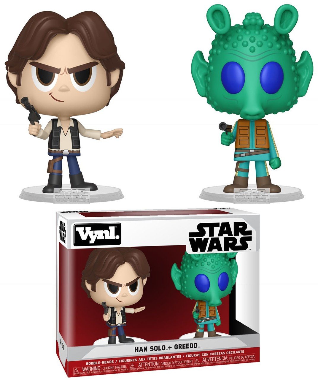 Funko Star Wars A New Hope Vynl. Han Solo Greedo Vinyl Figure 2 Funko Star Wars A New Hope Vynl. Han Solo Greedo Vinyl Figure 2
