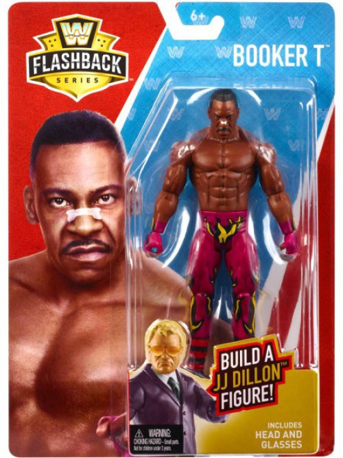 WWE Network Spotlight Flashback to 2002！ WWE Wrestling Flashback Series 2 Booker T 6 Action Figure Mattel