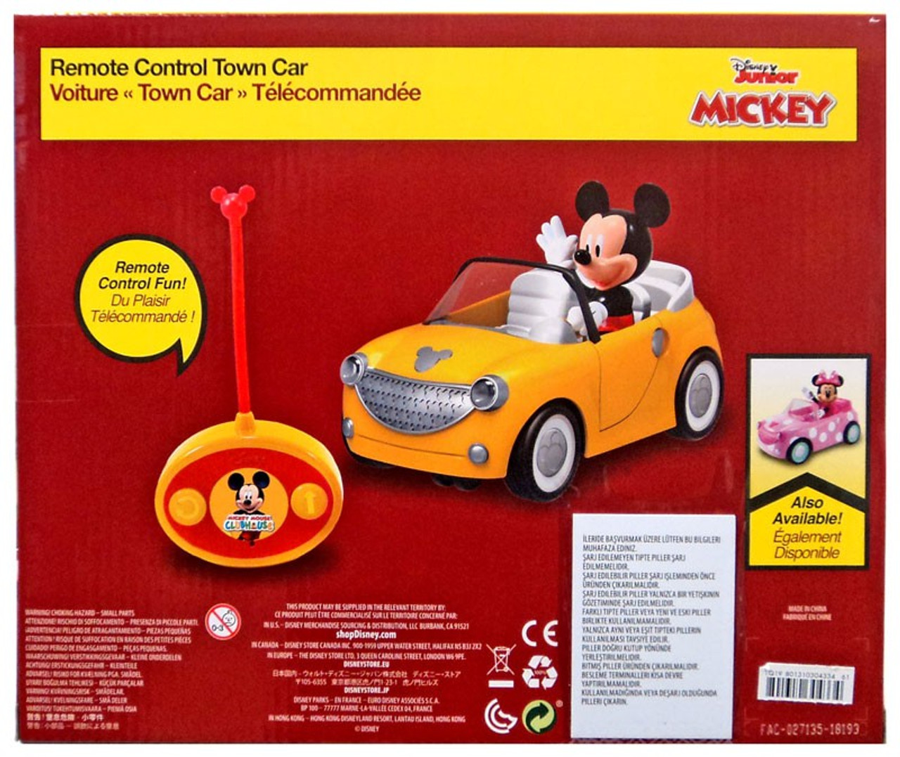 mickey mouse remote control town car