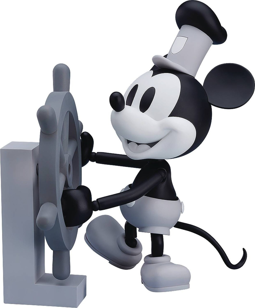 Disney Steamboat Willie 3.9 Action Figure Black White Version Good