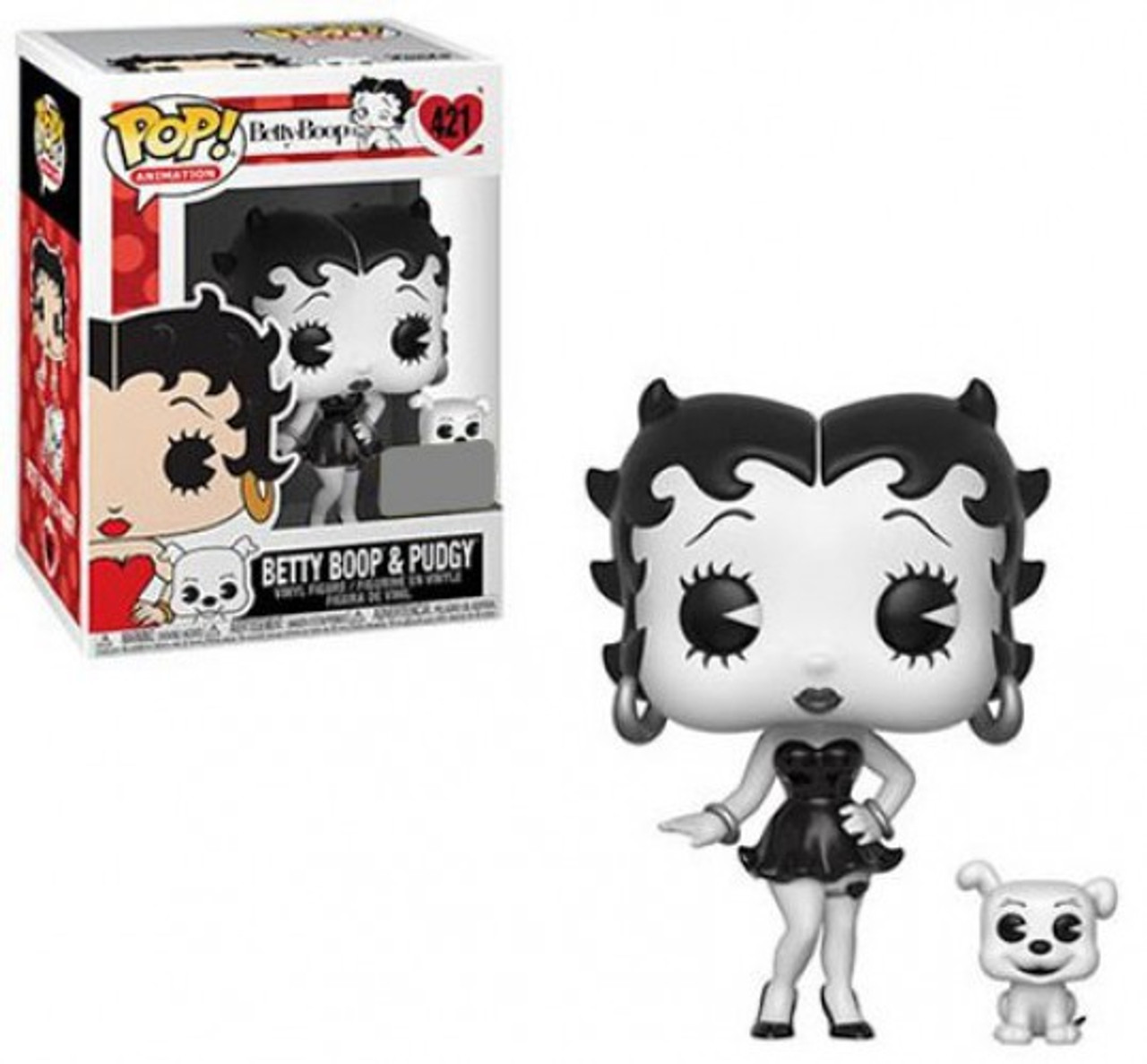 Funko Betty Boop Pop Animation Betty Boop Pudgy Exclusive Vinyl Figure 421 Black White Toywiz - funko pop roblox noob