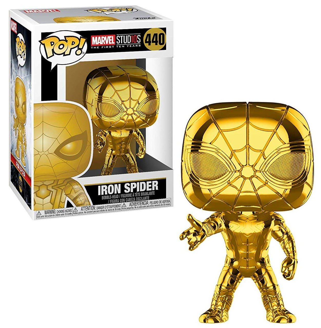 funko pop iron spider gold