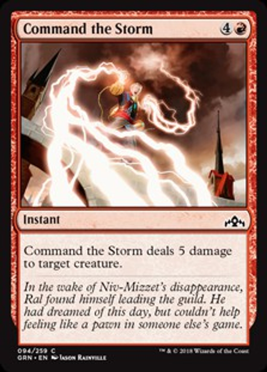 Magic The Gathering Guilds Of Ravnica Single Card Common Command The Storm 94 Toywiz - roblox divine wolf commands