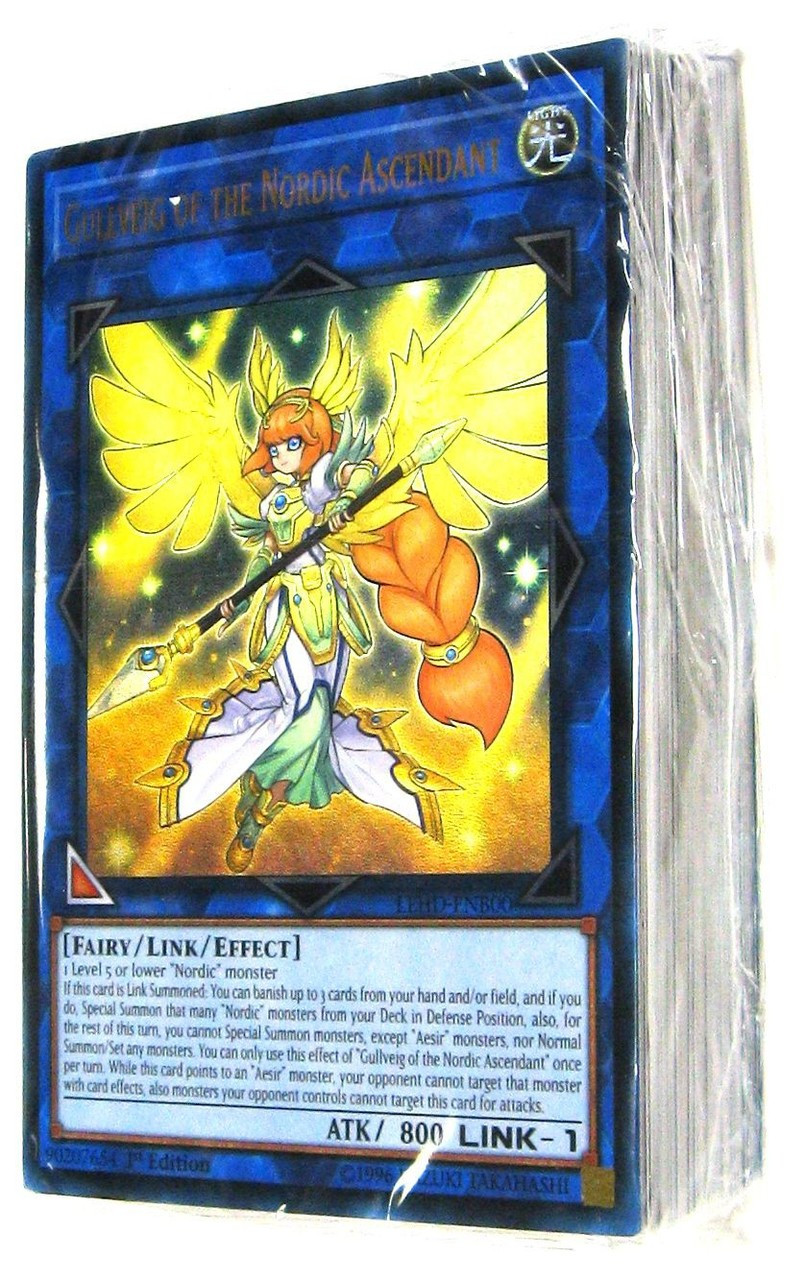 YuGiOh Trading Card Game Legendary Hero Legendary Nordic Deck Loose ...
