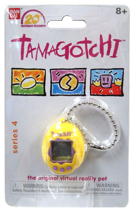 Tamagotchi 20th Anniversary Series 4 Yellow Purple 1.5 Virtual Pet