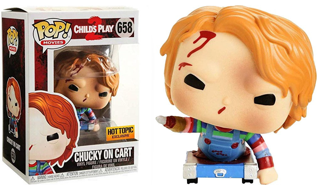 Funko Childs Play 2 POP Movies Chucky on Cart Exclusive Vinyl Figure