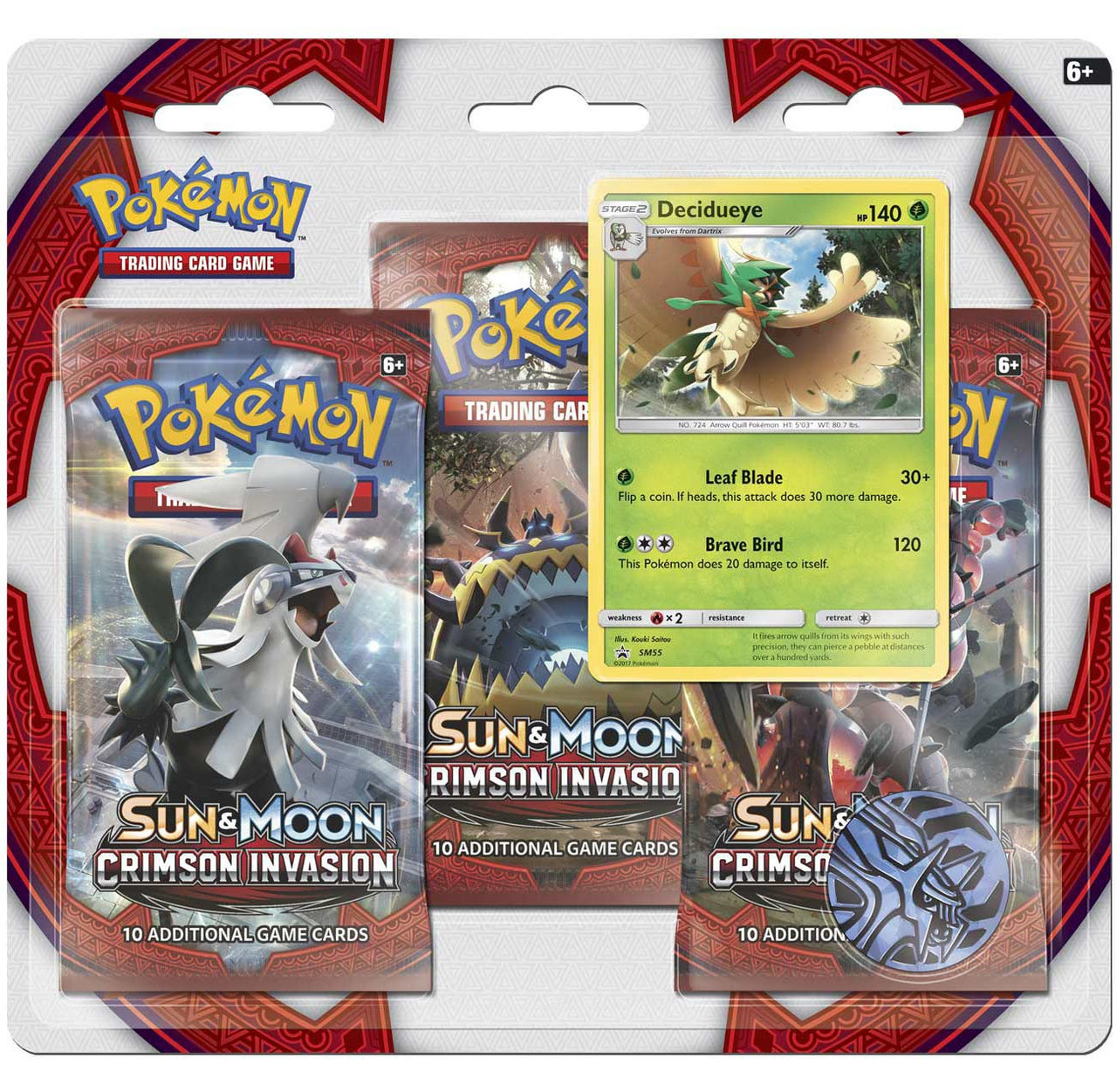 Pokemon Trading Card Game Sun Moon Crimson Invasion Decidueye Special Edition 3 Booster Packs Promo Card Coin Pokemon Usa Toywiz - five nights at freddys 3 invades roblox one angry gamer