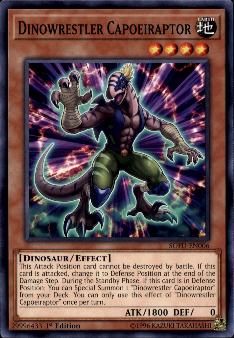 Yu-Gi-Oh! Dinowrestler Systegosaurier – SOFU-EN008 – Common, 1. Auflage, Soul Fusion