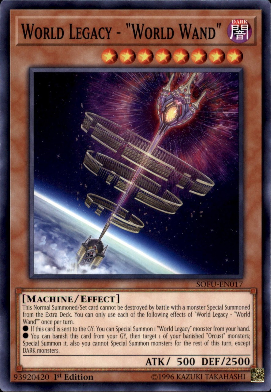 Yugioh Soul Fusion Single Card Common World Legacy World Wand Sofu En017 Toywiz - roblox dungeon quest how to use wand