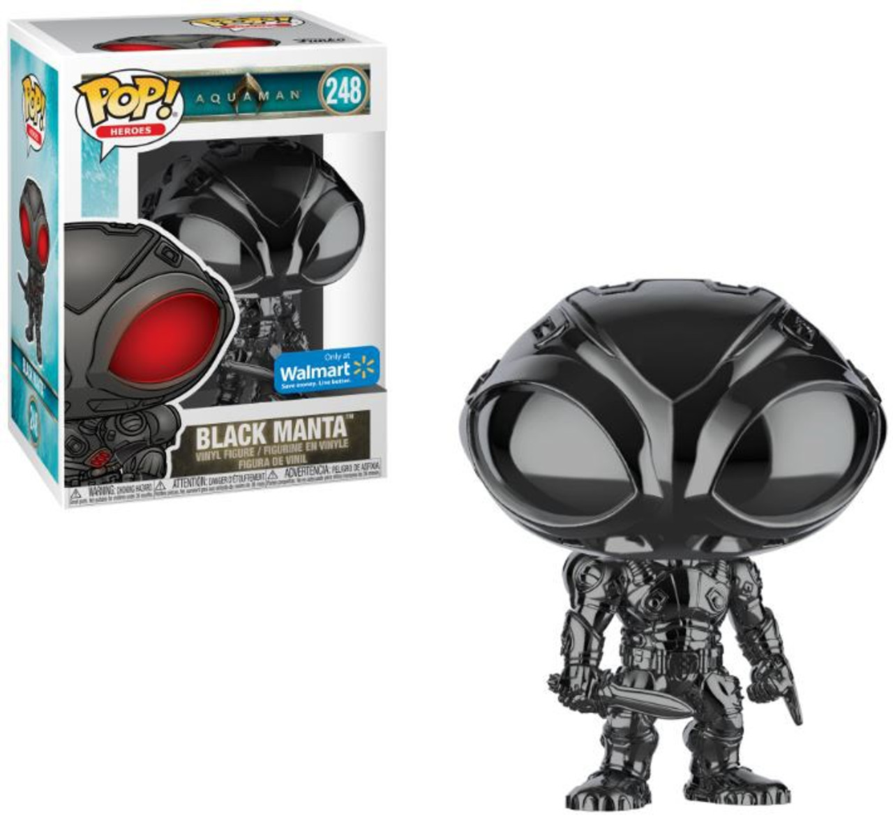 Funko Dc Aquaman Movie Pop Heroes Black Manta Exclusive Vinyl Figure 248 Hematite Toywiz - is the hematite eye worth it on roblox