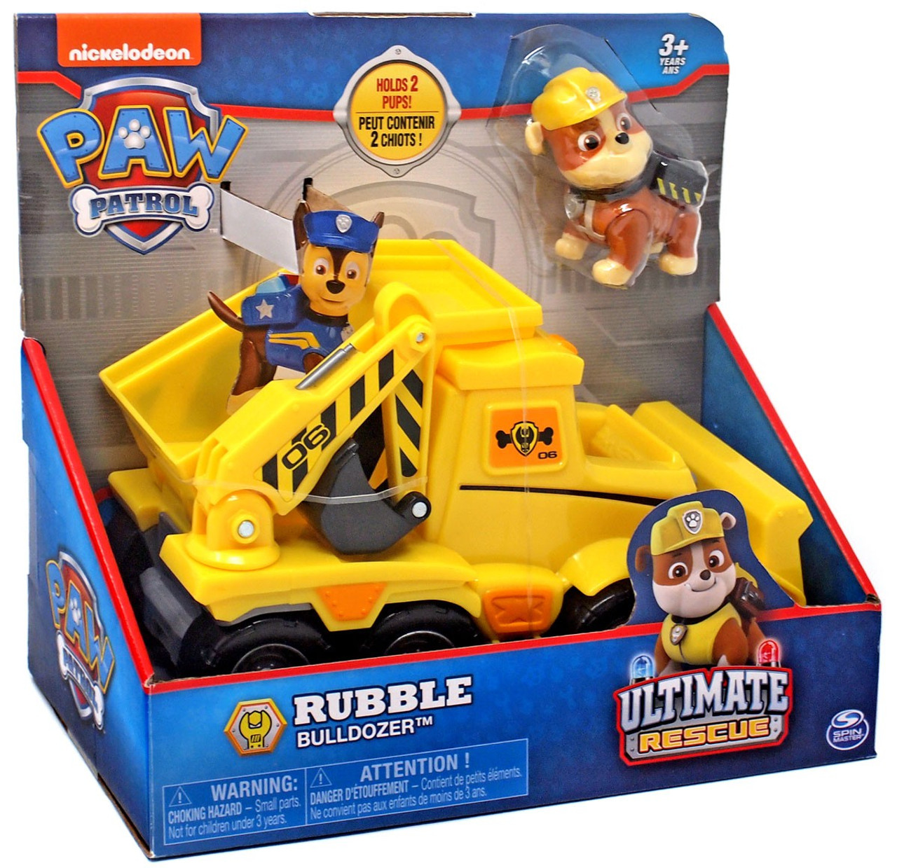 paw patrol rubble ultimate rescue construction truck