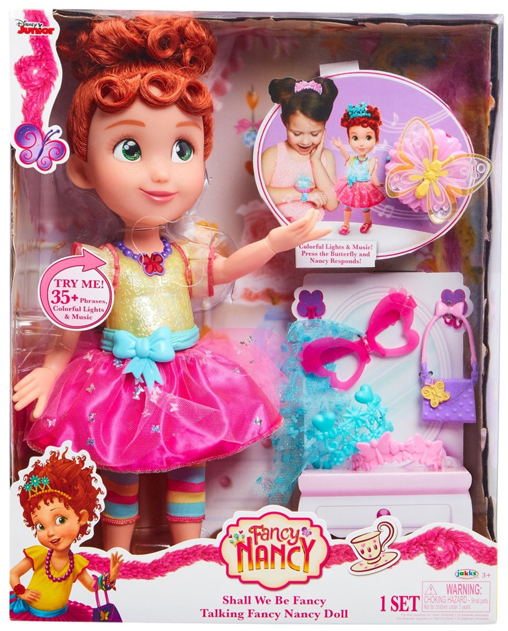 Disney Junior Fancy Nancy Shall We Be Fancy Talking Doll Jakks