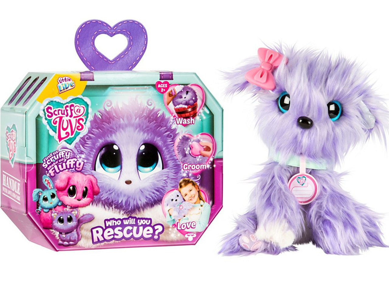Little Live Pets Scruff A Luvs Lilac Plush Surprise Rescue Pet