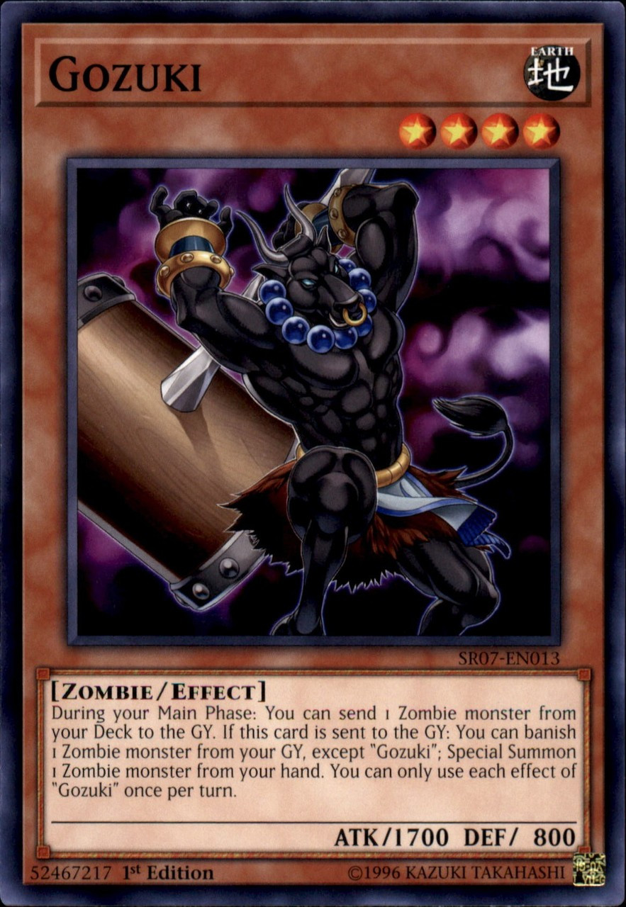 Yugioh Structure Deck Zombie Horde Single Card Common Gozuki Sr07 En013 Toywiz - roblox zombie horde