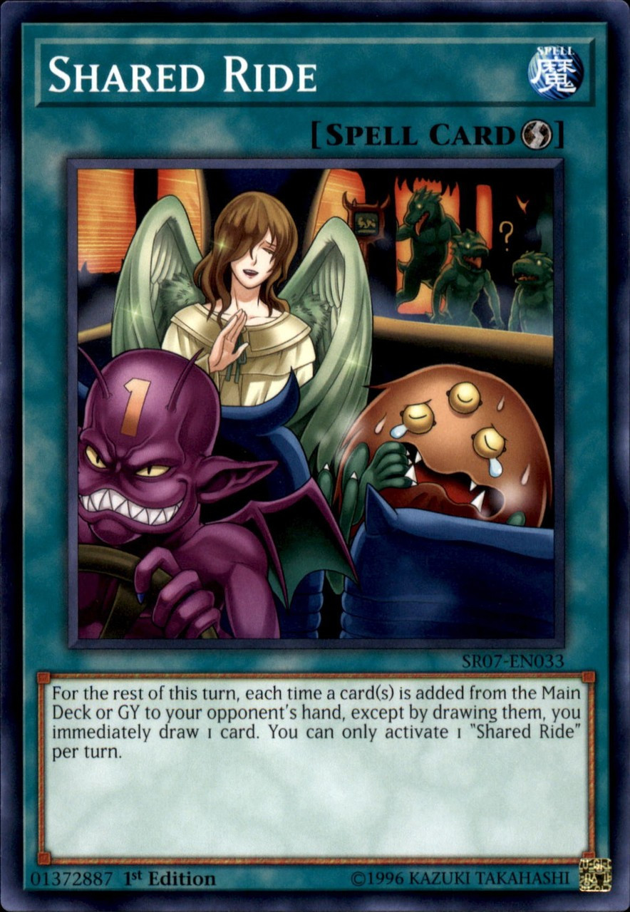 Yugioh Structure Deck Zombie Horde Single Card Common Shared Ride Sr07 En033 Toywiz - scariest cart ride to the underworld in roblox cart ride