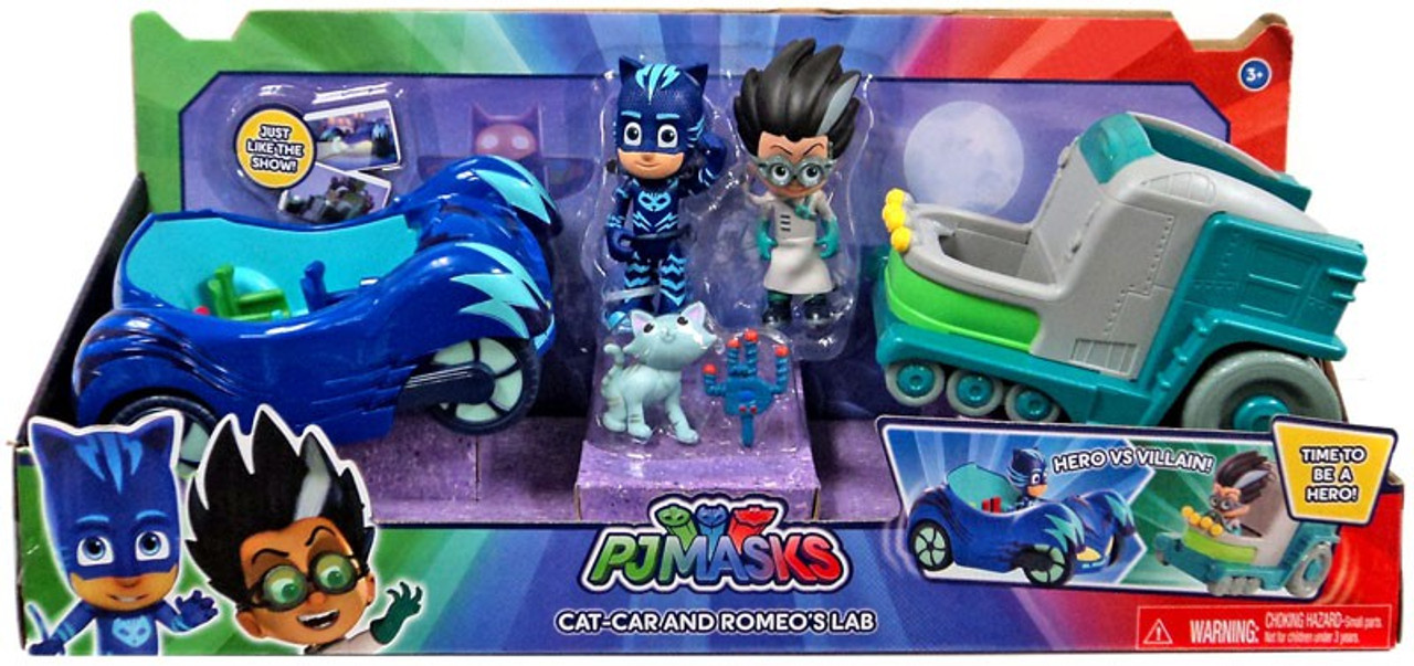 Disney Junior Pj Masks Cat Car Romeos Lab Exclusive Vehicle Figure - 2 5 roblox series 2 azurewrath lord of the void action figure boy