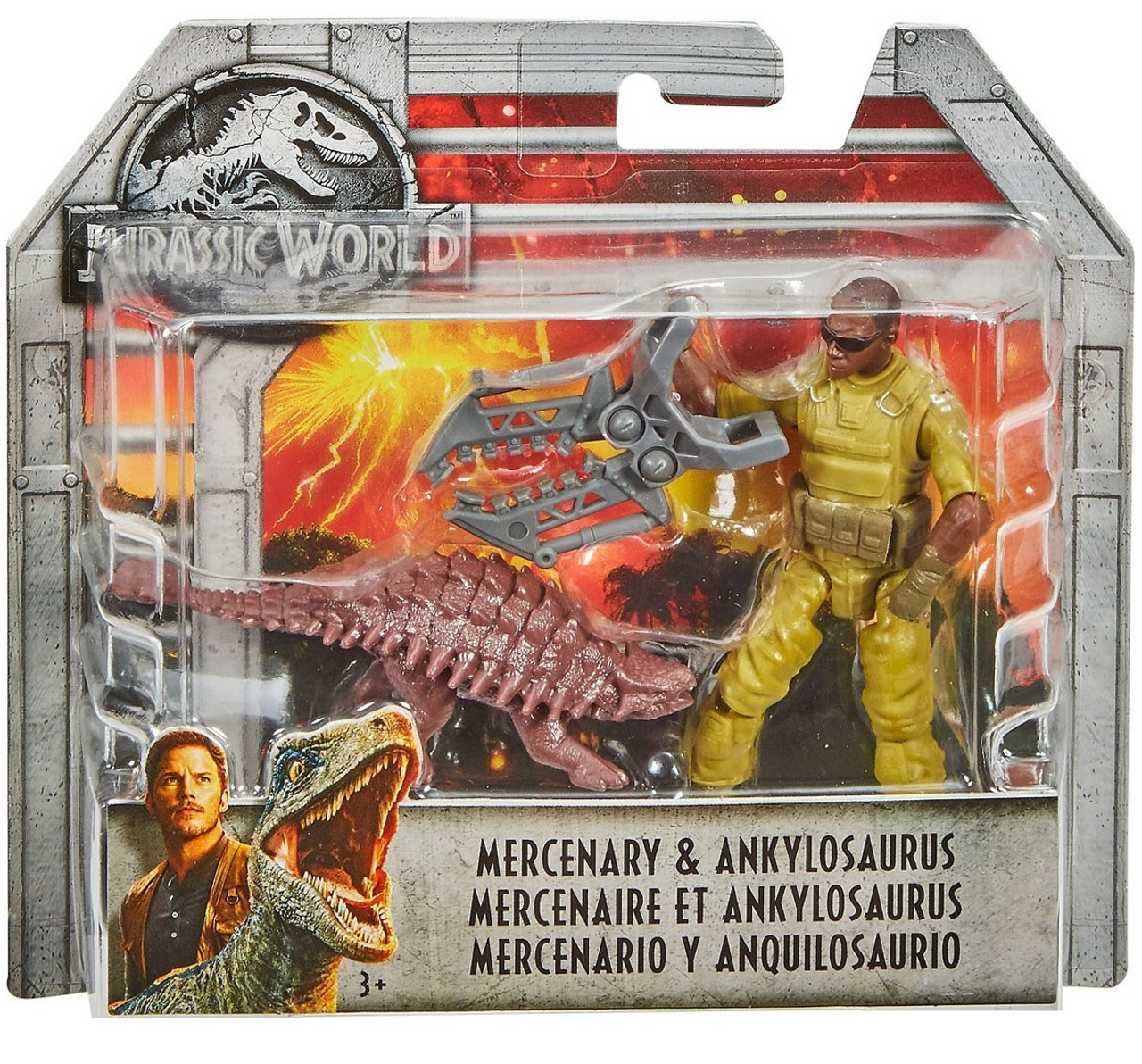 Jurassic World Fallen Kingdom Mercenary Ankylosaurus 375 Action Figure Mattel Toywiz 