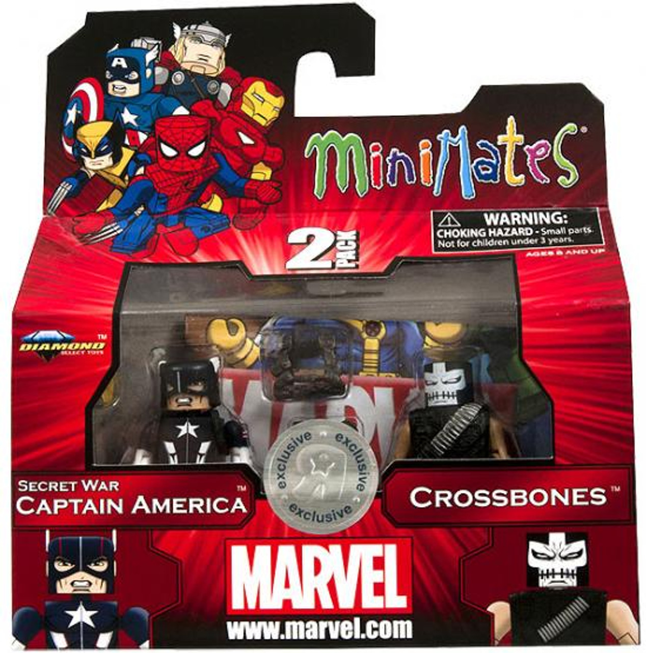 captain america and crossbones 2 pack