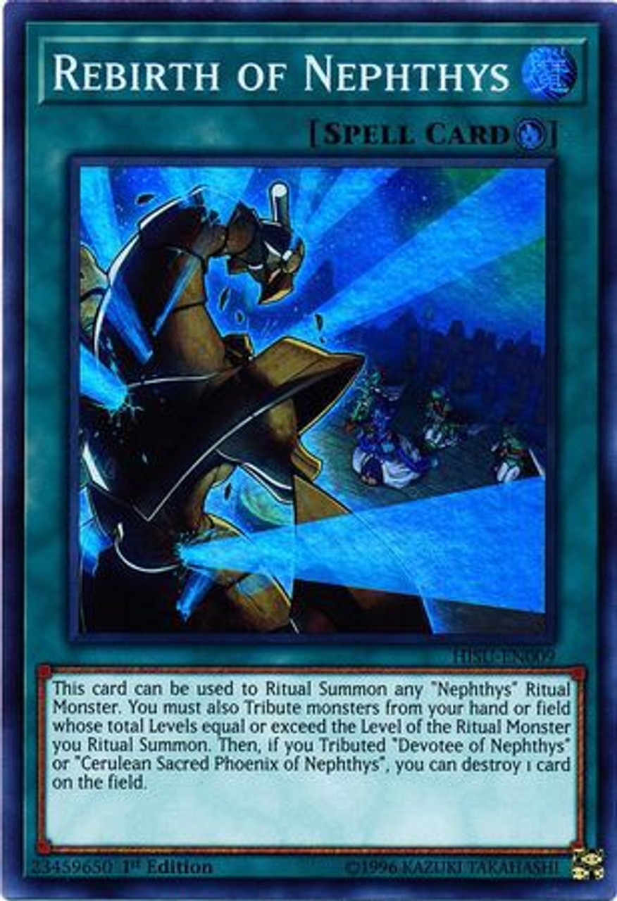 Yugioh Hidden Summoners Single Card Super Rare Rebirth Of Nephthys Hisu En009 Toywiz - ultra rebirth roblox