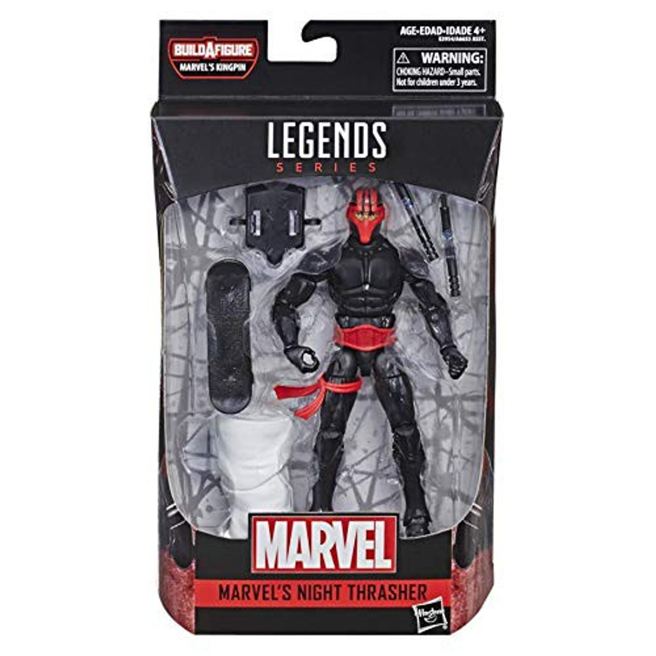 Marvel Spider Man Marvel Legends Infinite Kingpin Series Night Thrasher 6 Action Figure Hasbro Toys Toywiz - thrasher mask roblox
