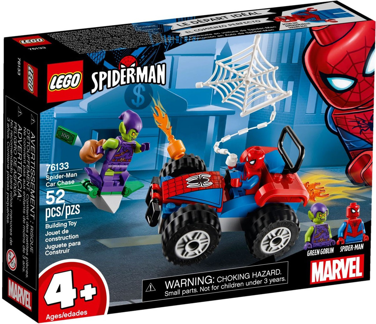 lego spiderman car chase