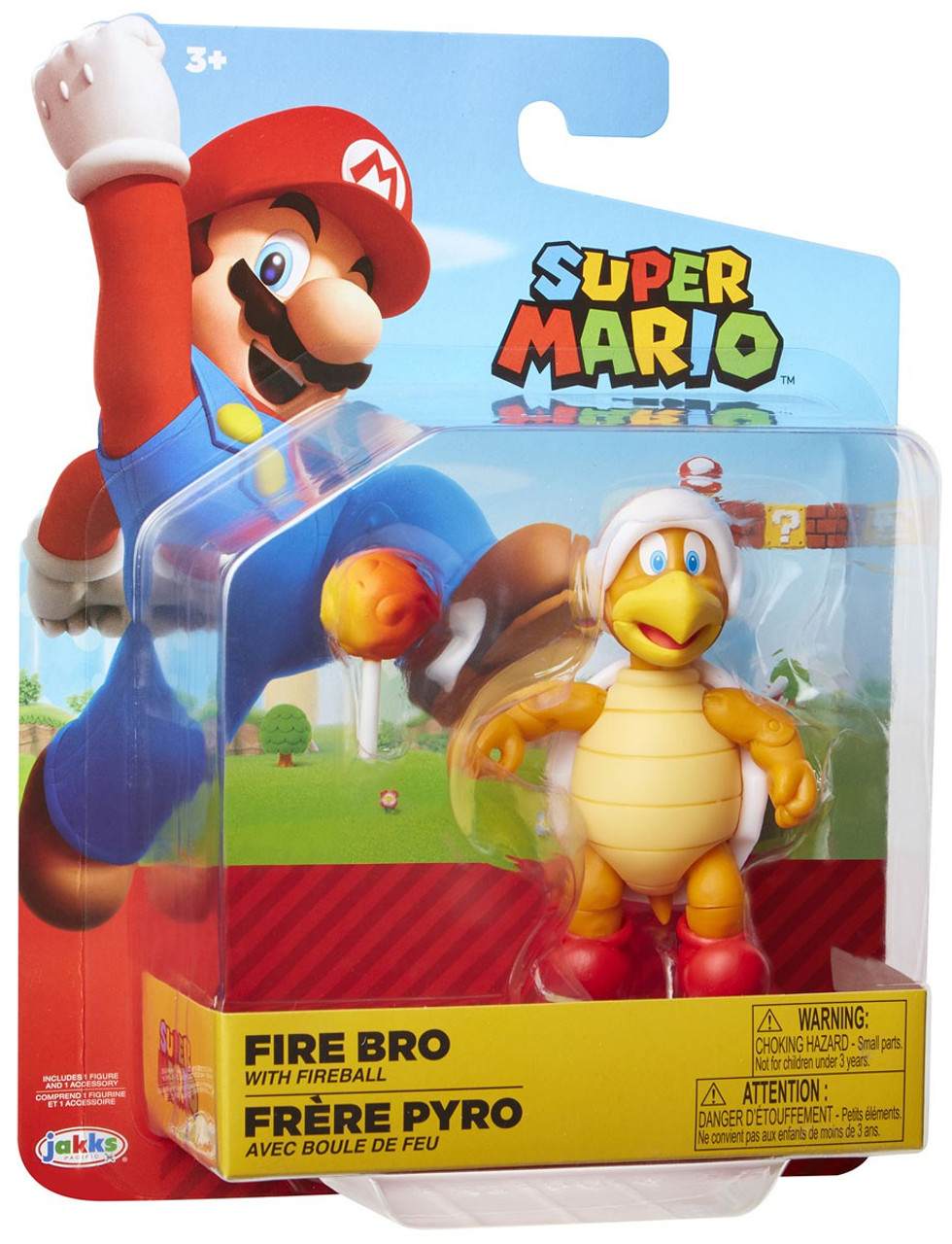 World Of Nintendo Super Mario Wave 14 Fire Bro 4 Action Figure With Fireball Jakks Pacific Toywiz 8453