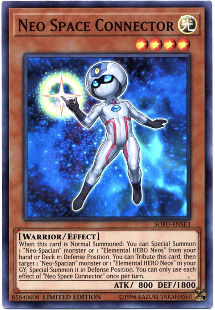 YUGIOH NEO SPACE CONNECTOR SUPER NEAR MINT LIMITED ED SOFU-ENSE3