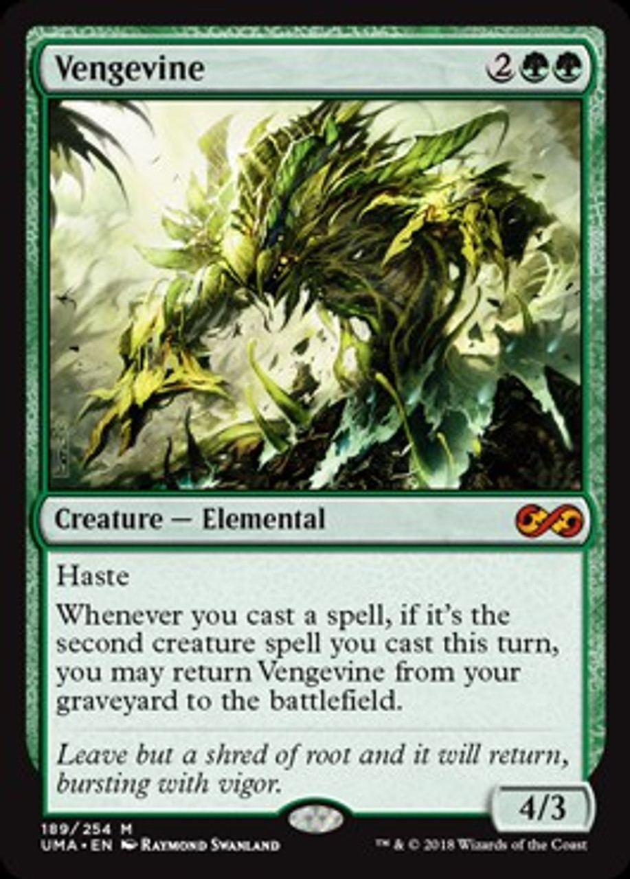Magic The Gathering Ultimate Masters Single Card Mythic Rare Vengevine 189 - ToyWiz