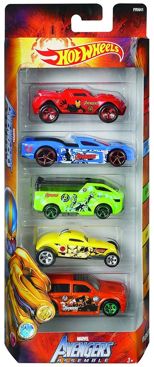 hot wheels avengers 5 pack