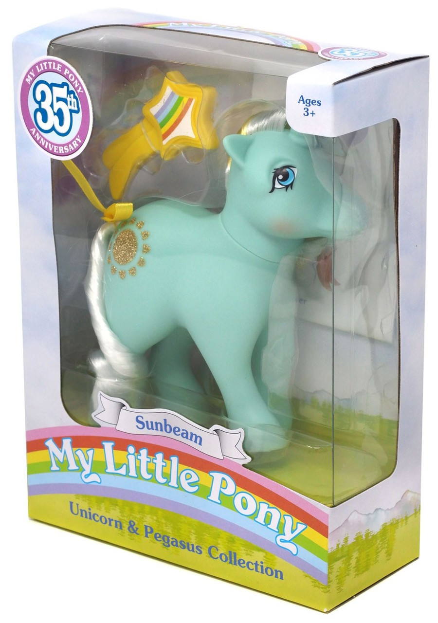 My Little Pony 35th Anniversary Unicorn Pegasus Collection Sunbeam Figure Bridge Direct Toywiz - sony pony roblox