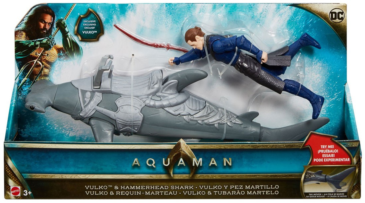 aquaman with shark toy