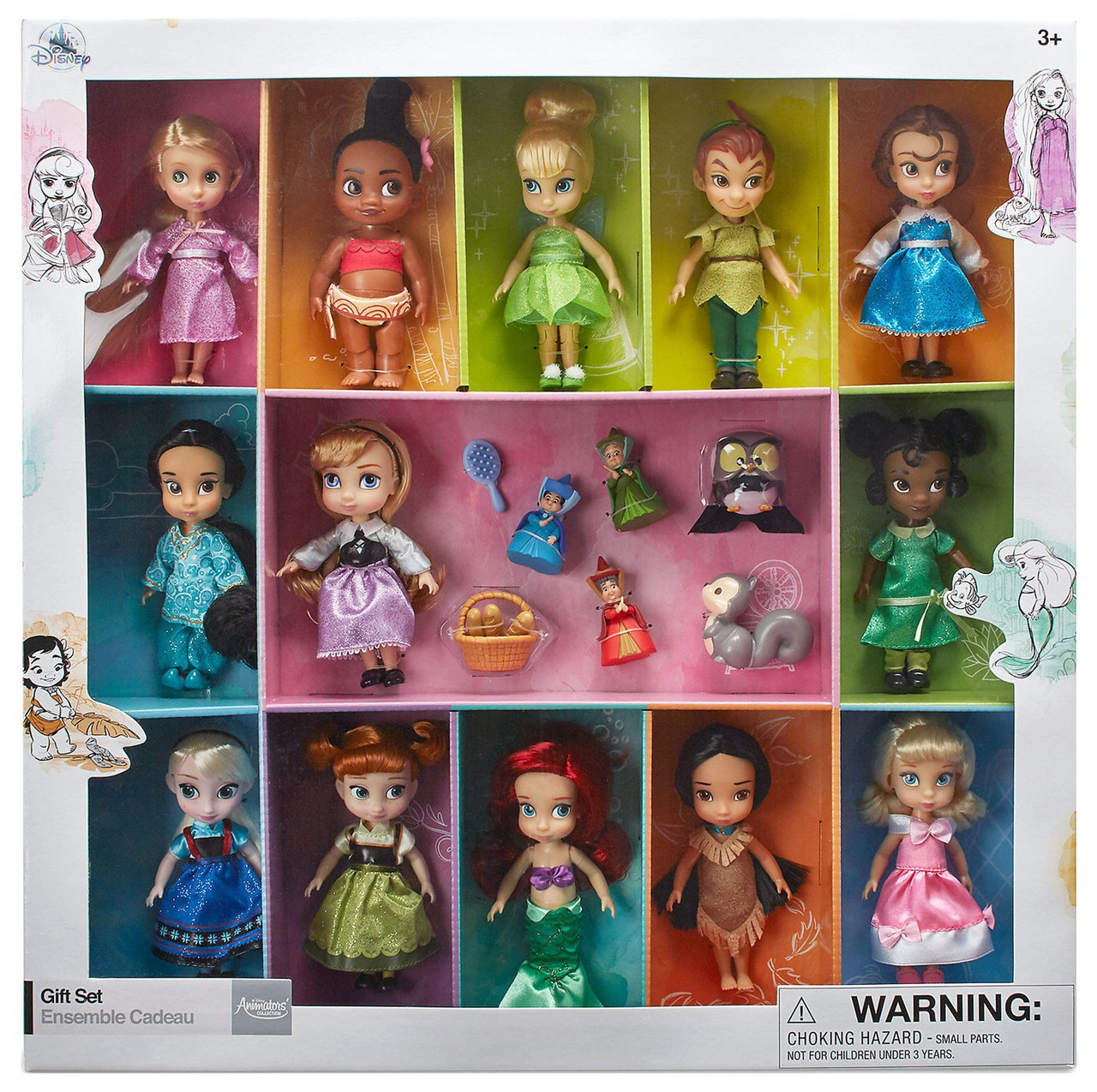 Disney Animators Collection ドール 4体セット Disney 2018 Animators Collection Exclusive 13-Piece Mini Doll Gift