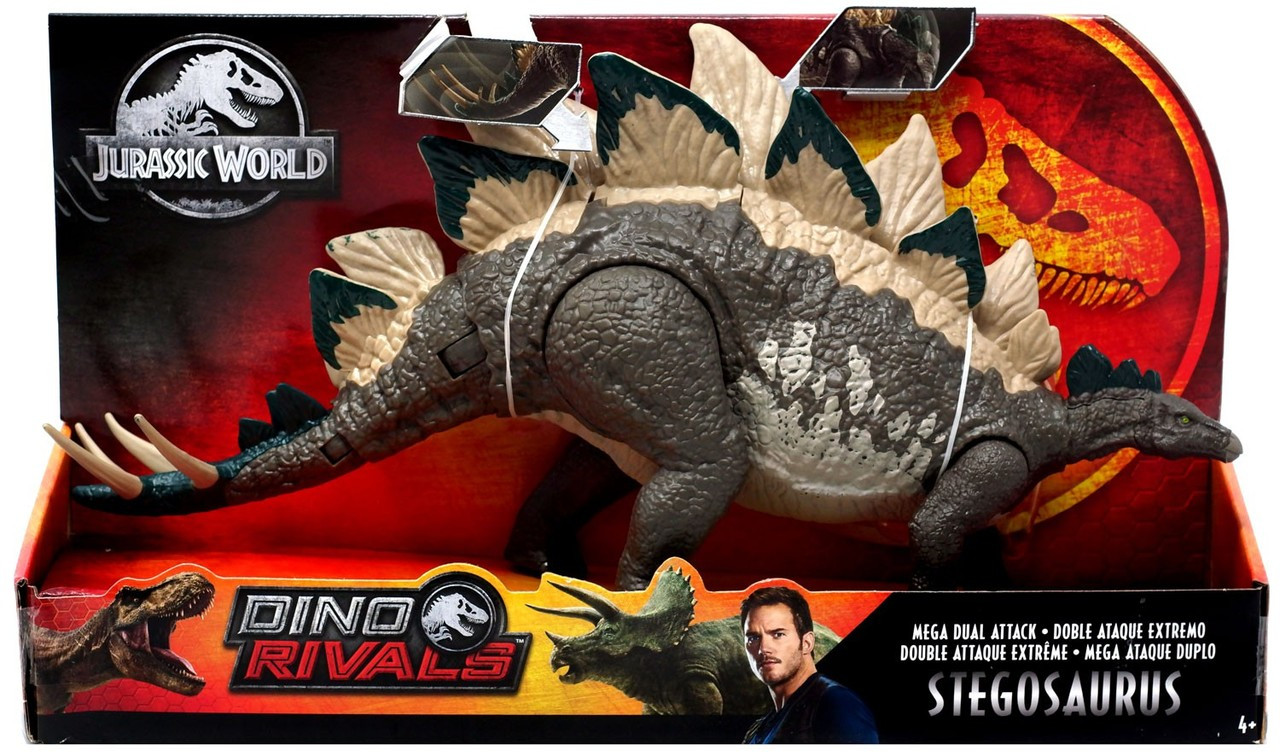 jurassic world action attack stegosaurus