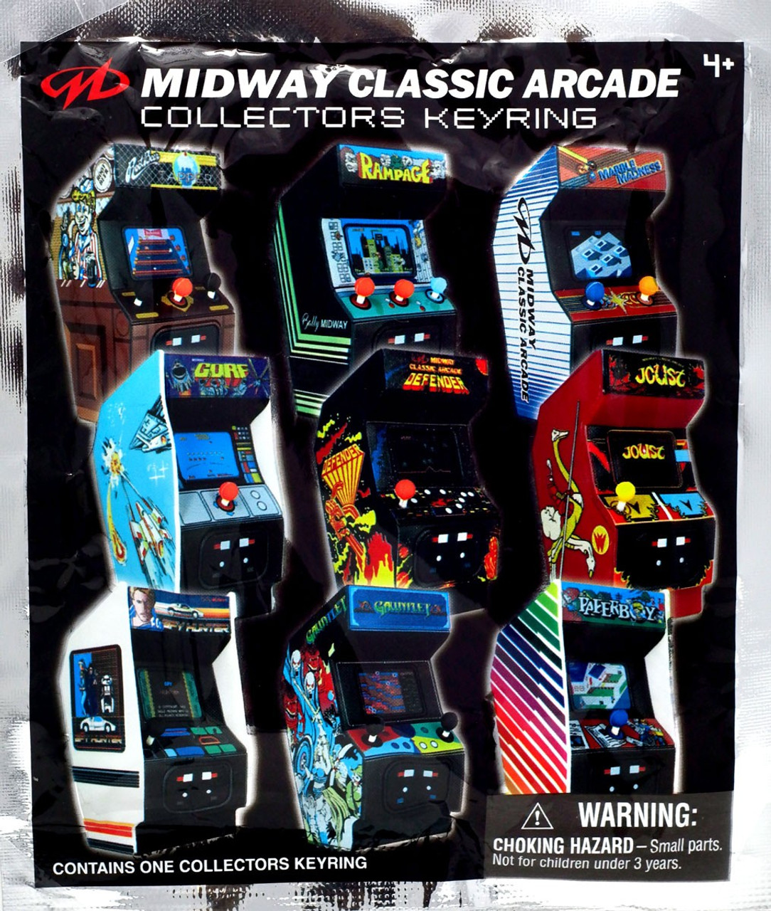 Retro Arcade 3d Figural Keyring Retro Arcade Games Midway Classic