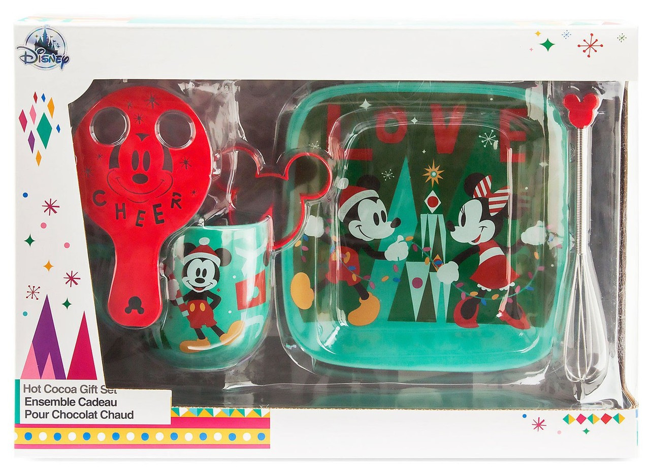 Disney Santa Mickey And Minnie Mouse Hot Cocoa Exclusive Gift Set